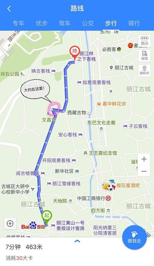 丽江及其周边景点分布图-